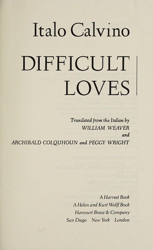 Difficult Loves